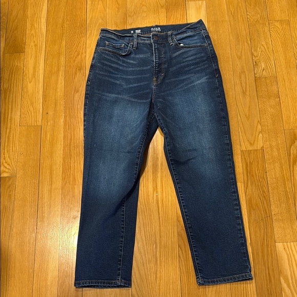 a.n.a a new approach high - rise straight jeans size 14 . - Picture 1 of 9